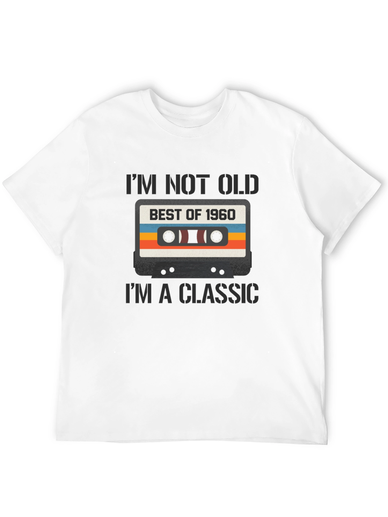 Retro Best of 1960 Cassette Tape Graphic T-Shirt