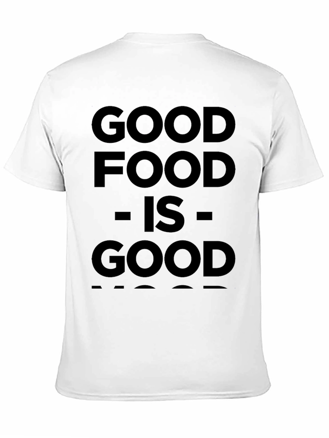 Good Food Is Good Mood Black T-Shirt