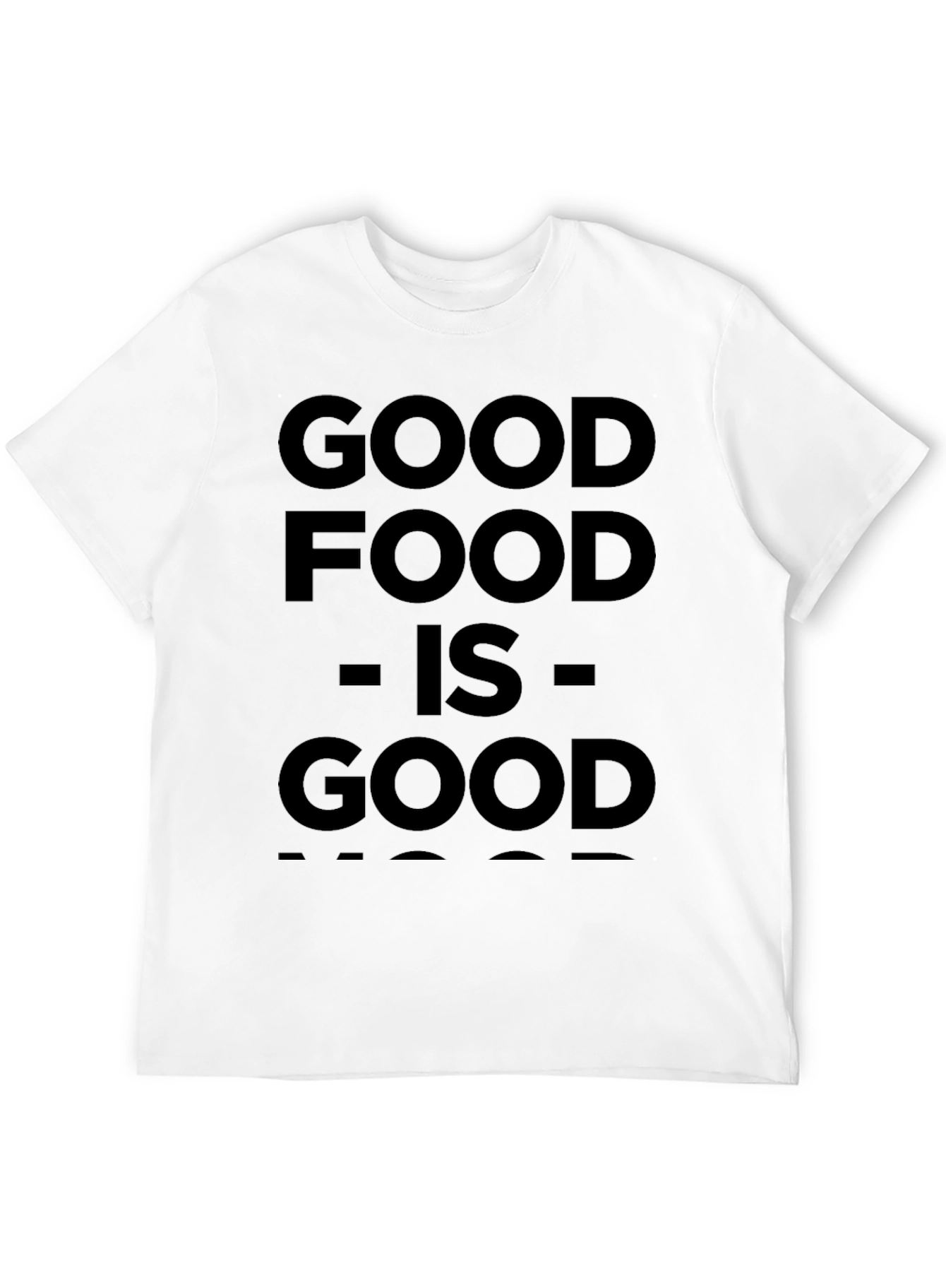 Good Food Is Good Mood Black T-Shirt