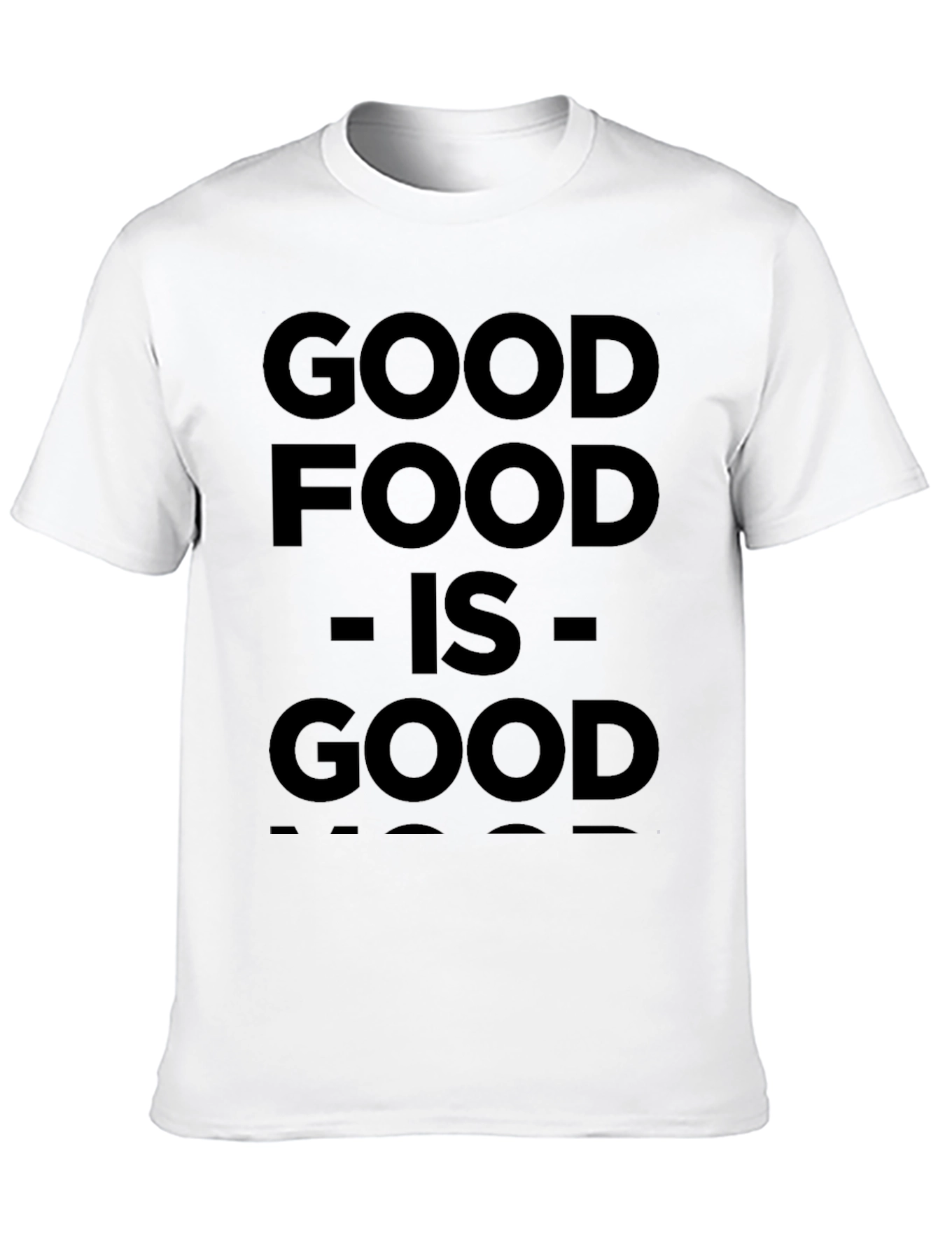 Good Food Is Good Mood Black T-Shirt