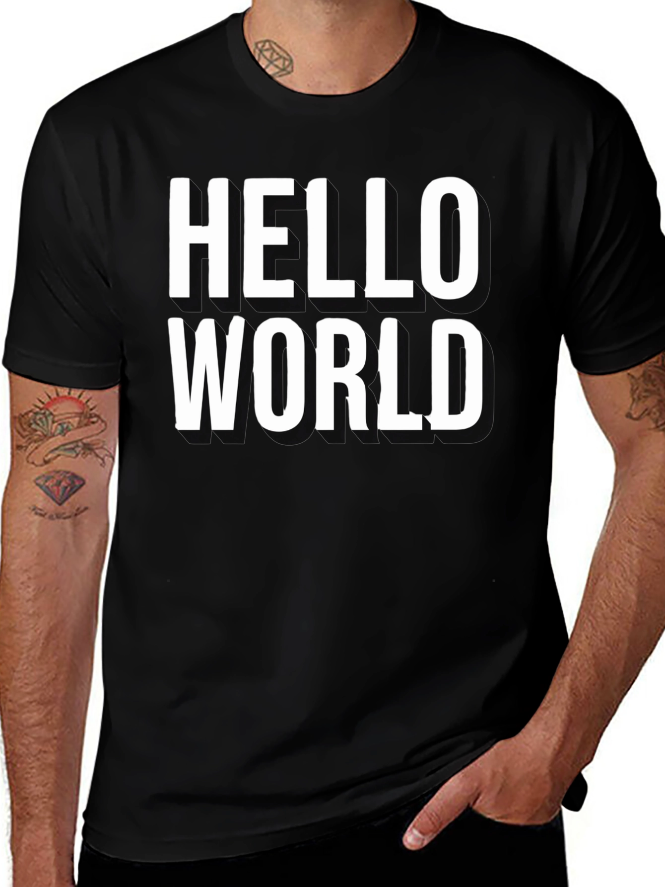 Hello World T-Shirt - Classic Programmer Tee