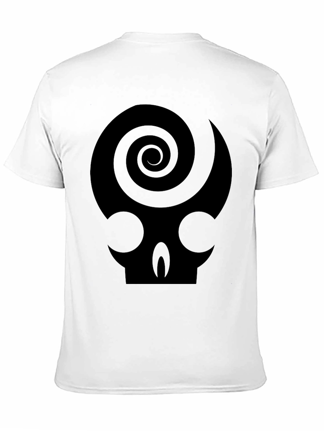 Skull Spiral Graphic Tee - Dark Humor T-Shirt