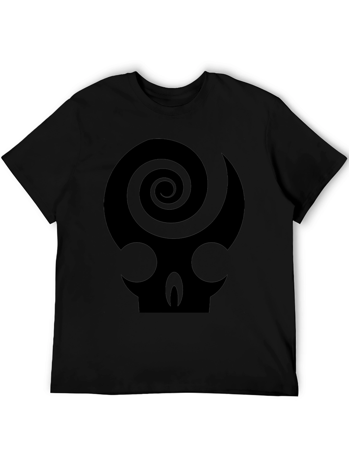 Skull Spiral Graphic Tee - Dark Humor T-Shirt