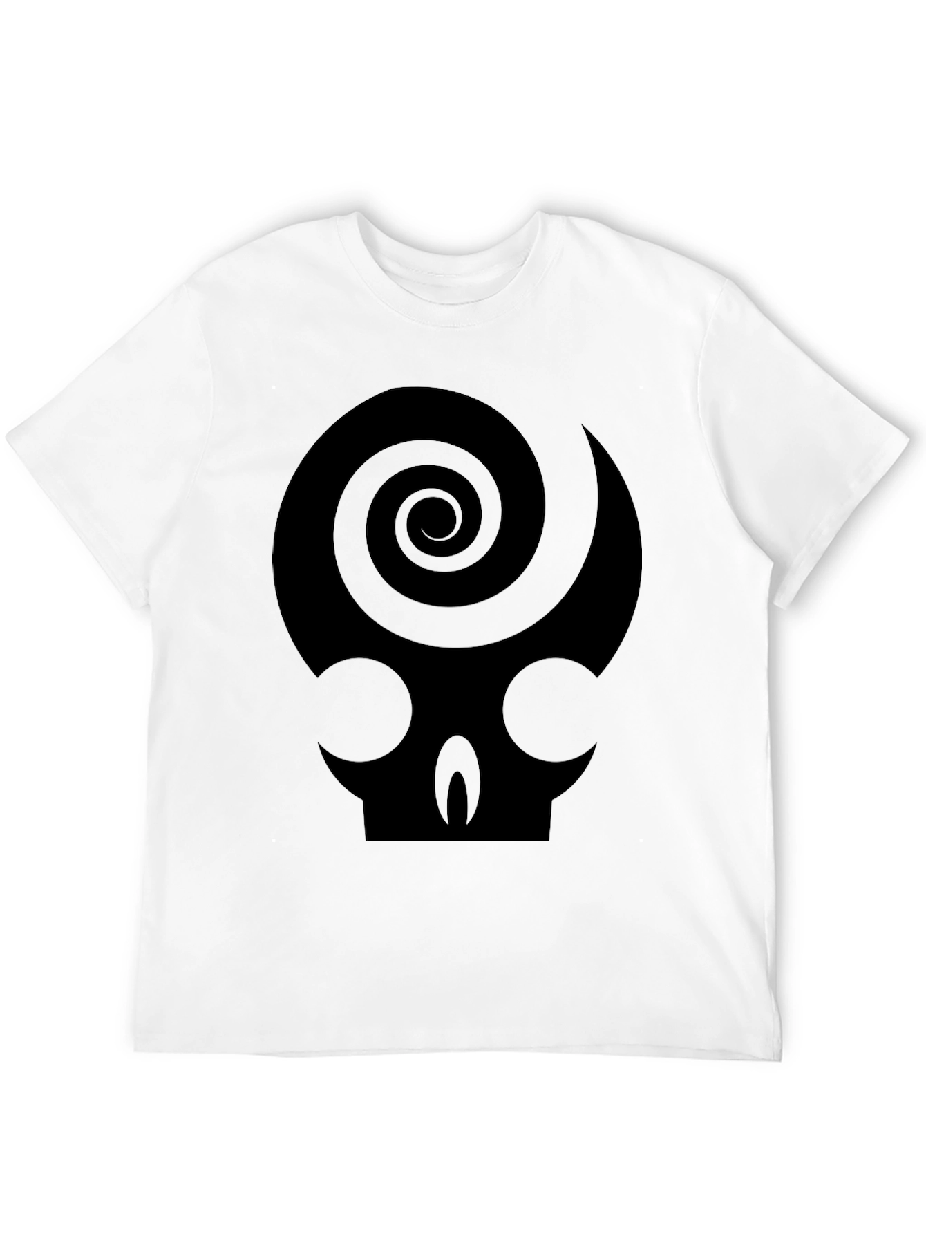 Skull Spiral Graphic Tee - Dark Humor T-Shirt