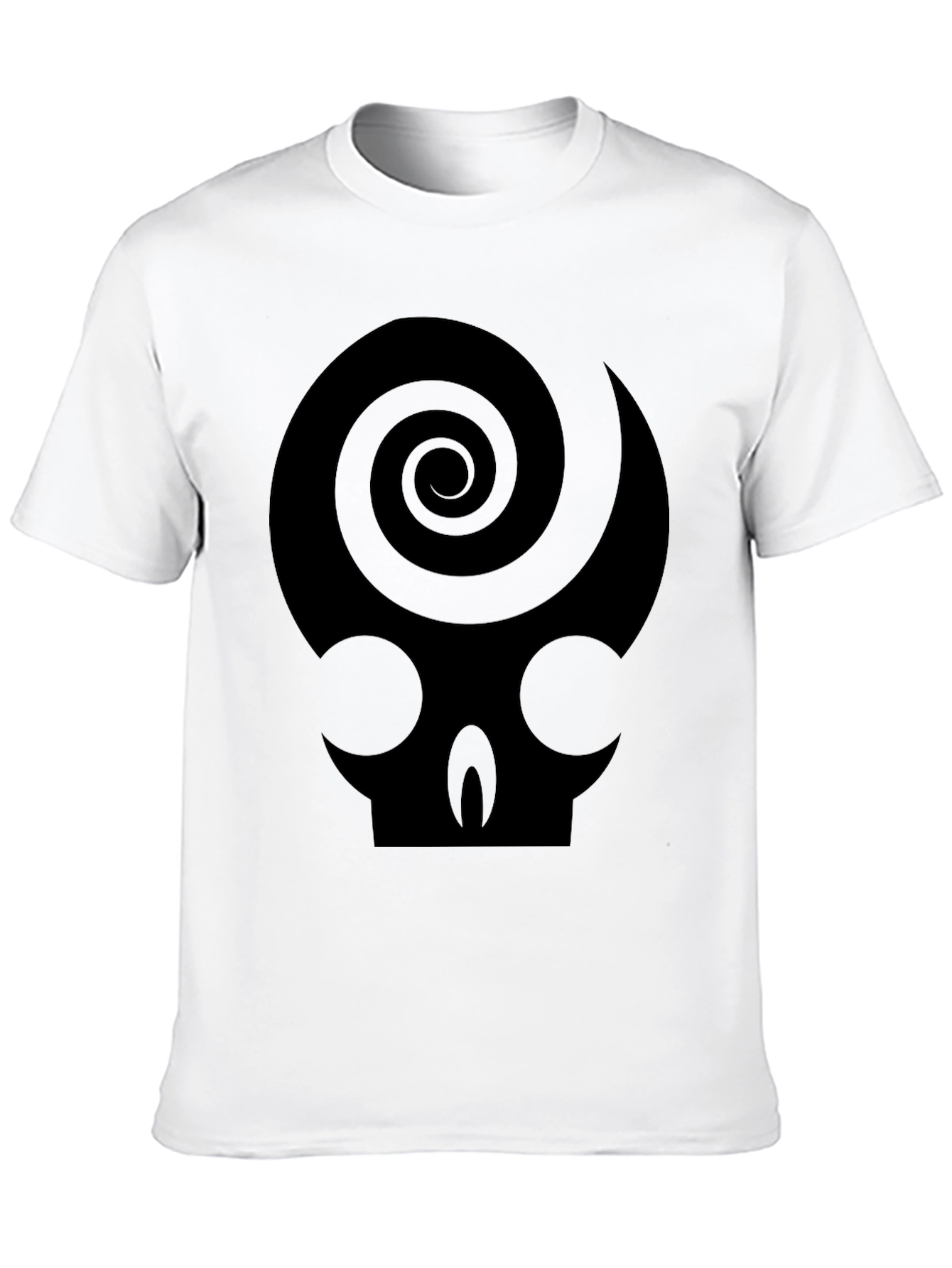 Skull Spiral Graphic Tee - Dark Humor T-Shirt