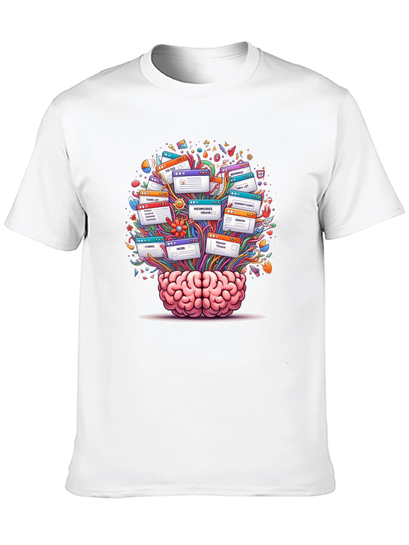 Brain Powered Black Graphic Tee