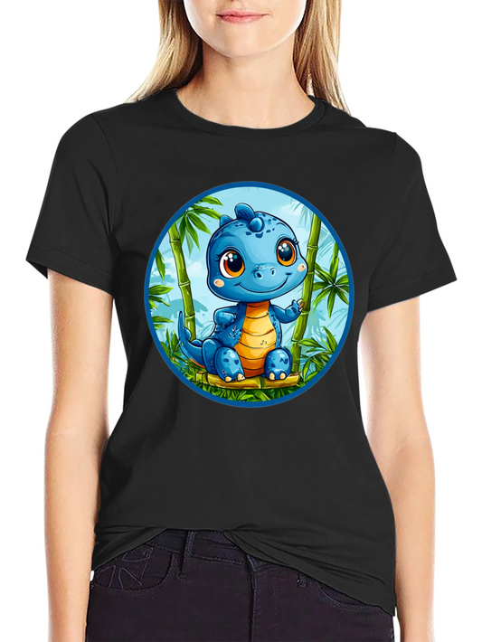 Cute Dinosaur Graphic T-Shirt