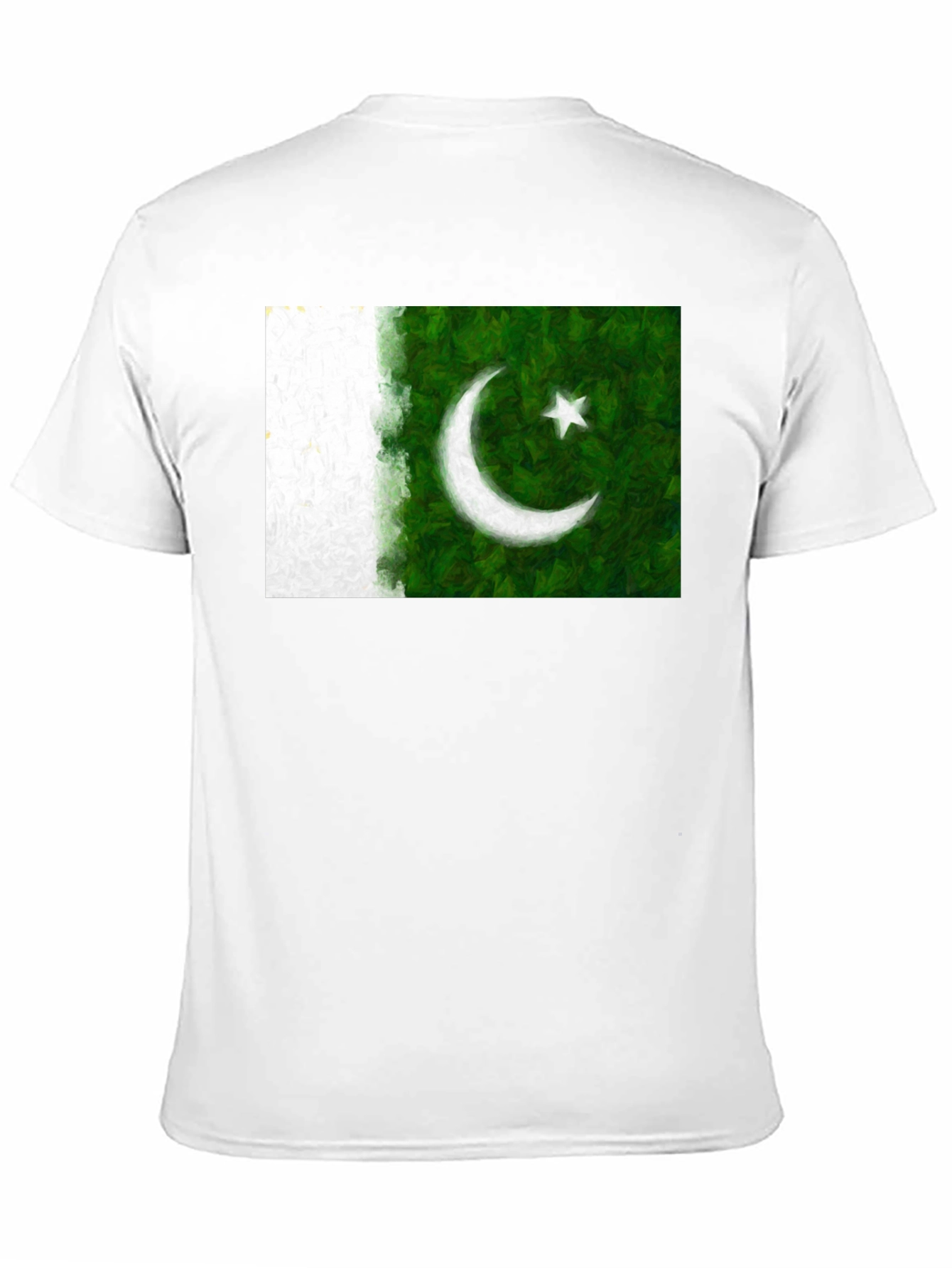 Pakistan Flag Graphic Print Black T-Shirt