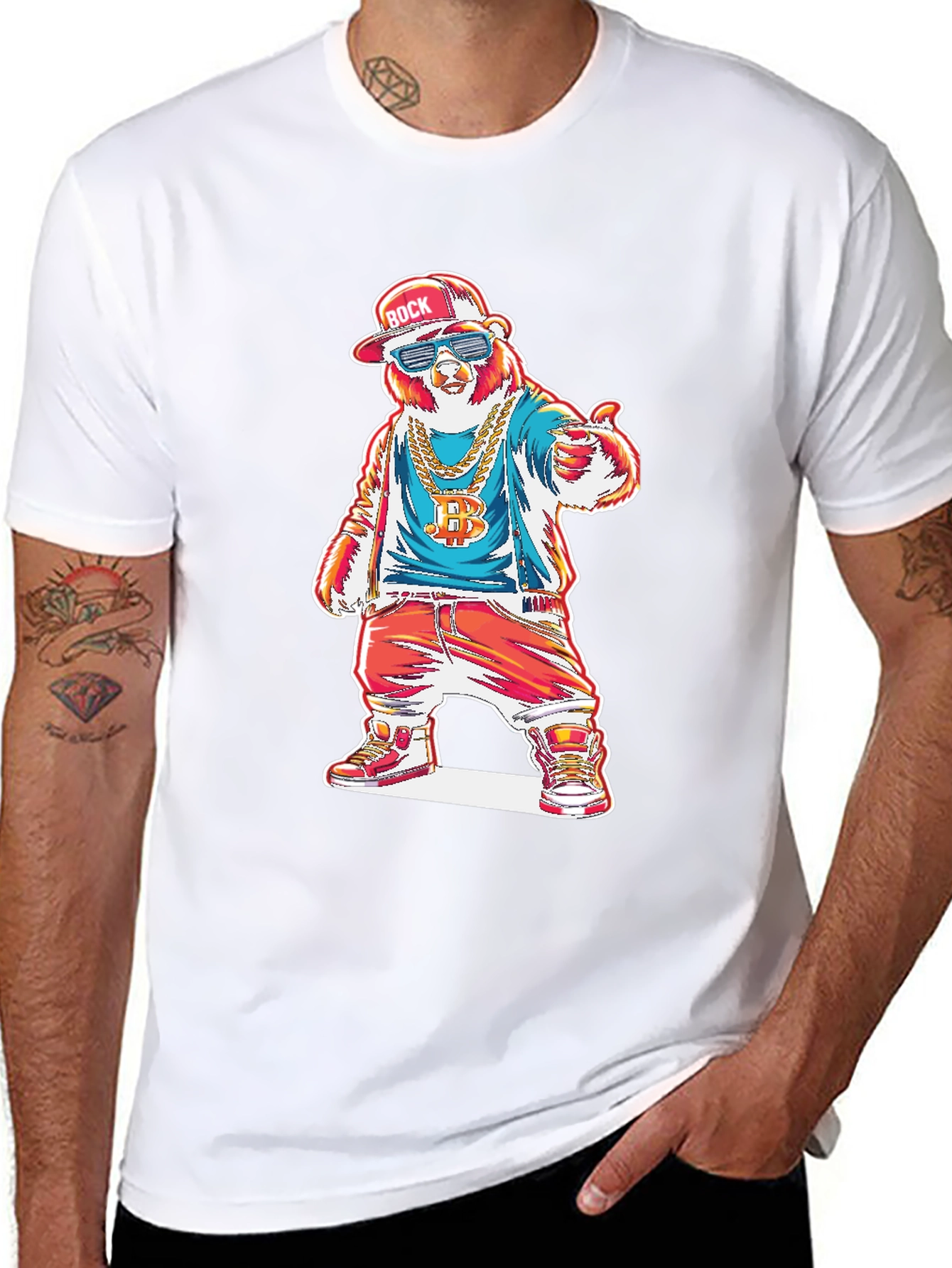 Cool Bear Graphic T-Shirt - Streetwear Style