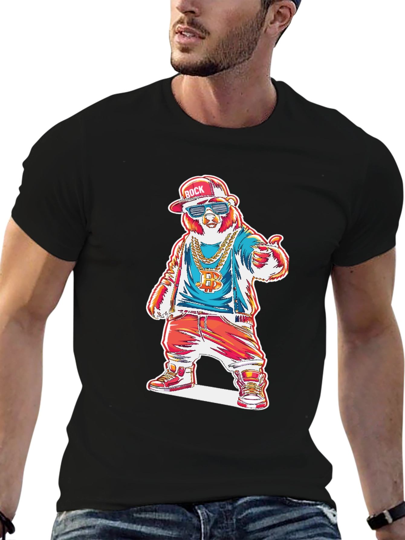 Cool Bear Graphic T-Shirt - Streetwear Style