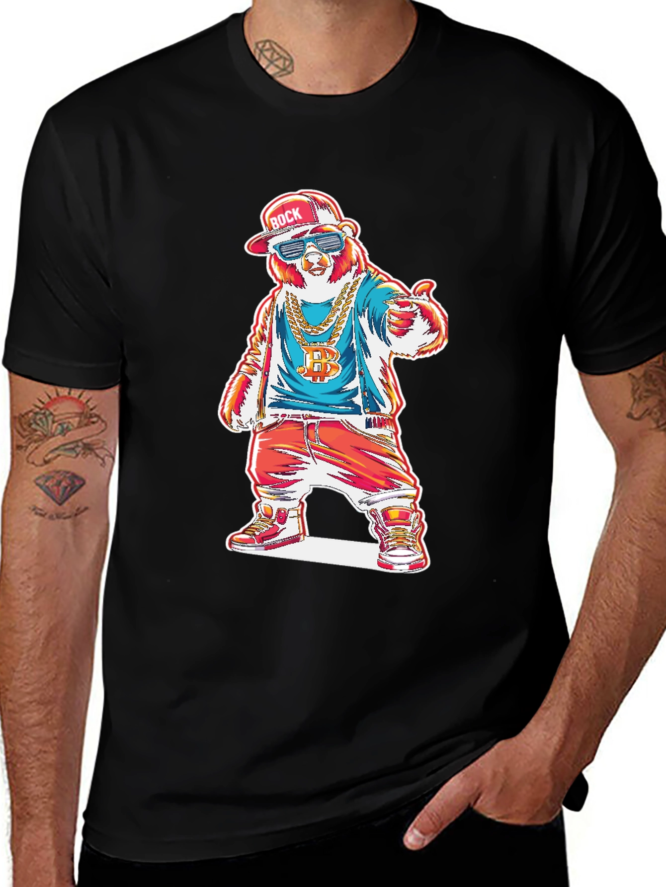 Cool Bear Graphic T-Shirt - Streetwear Style