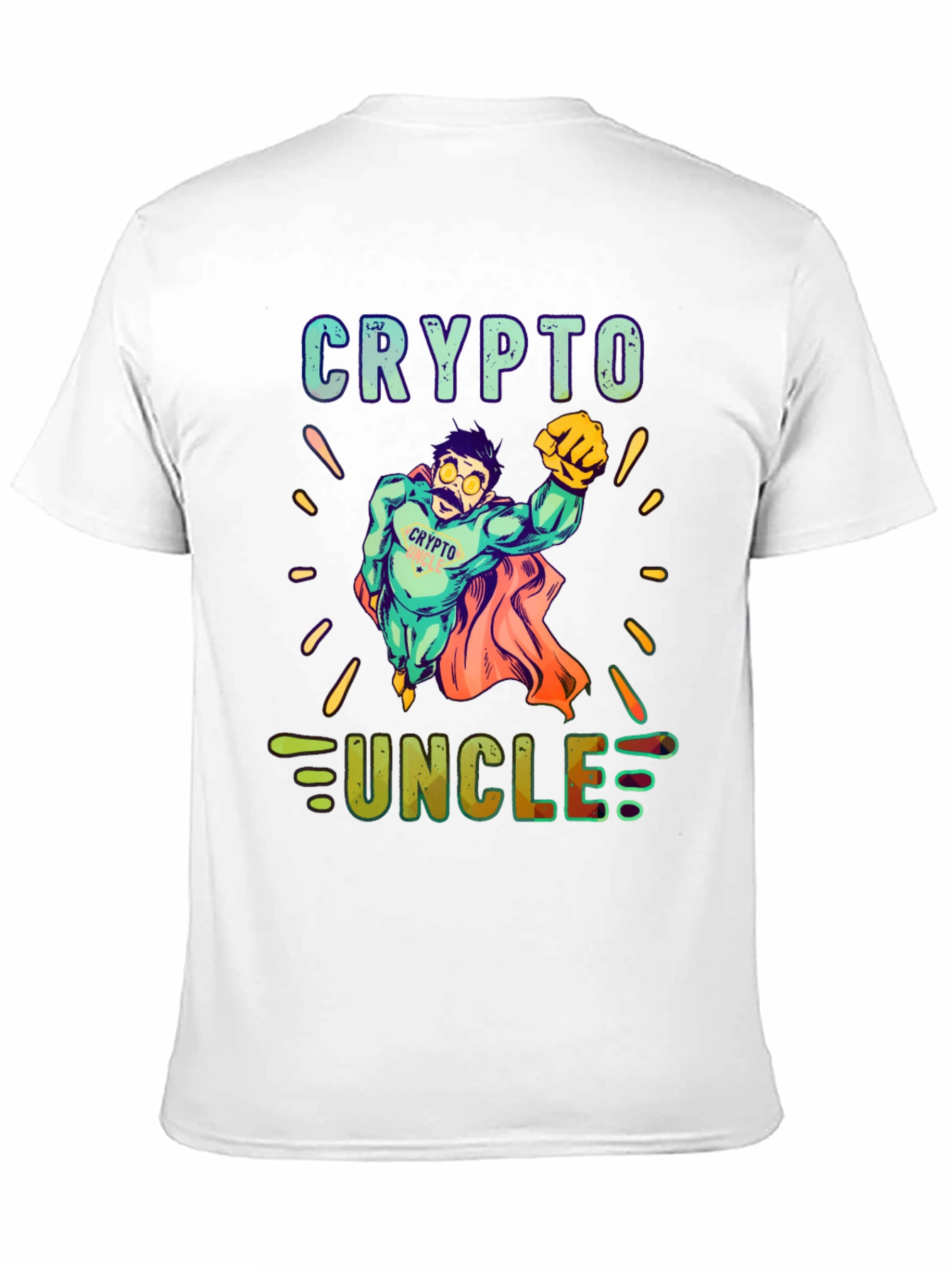 Crypto Uncle T-Shirt - Superhero Design