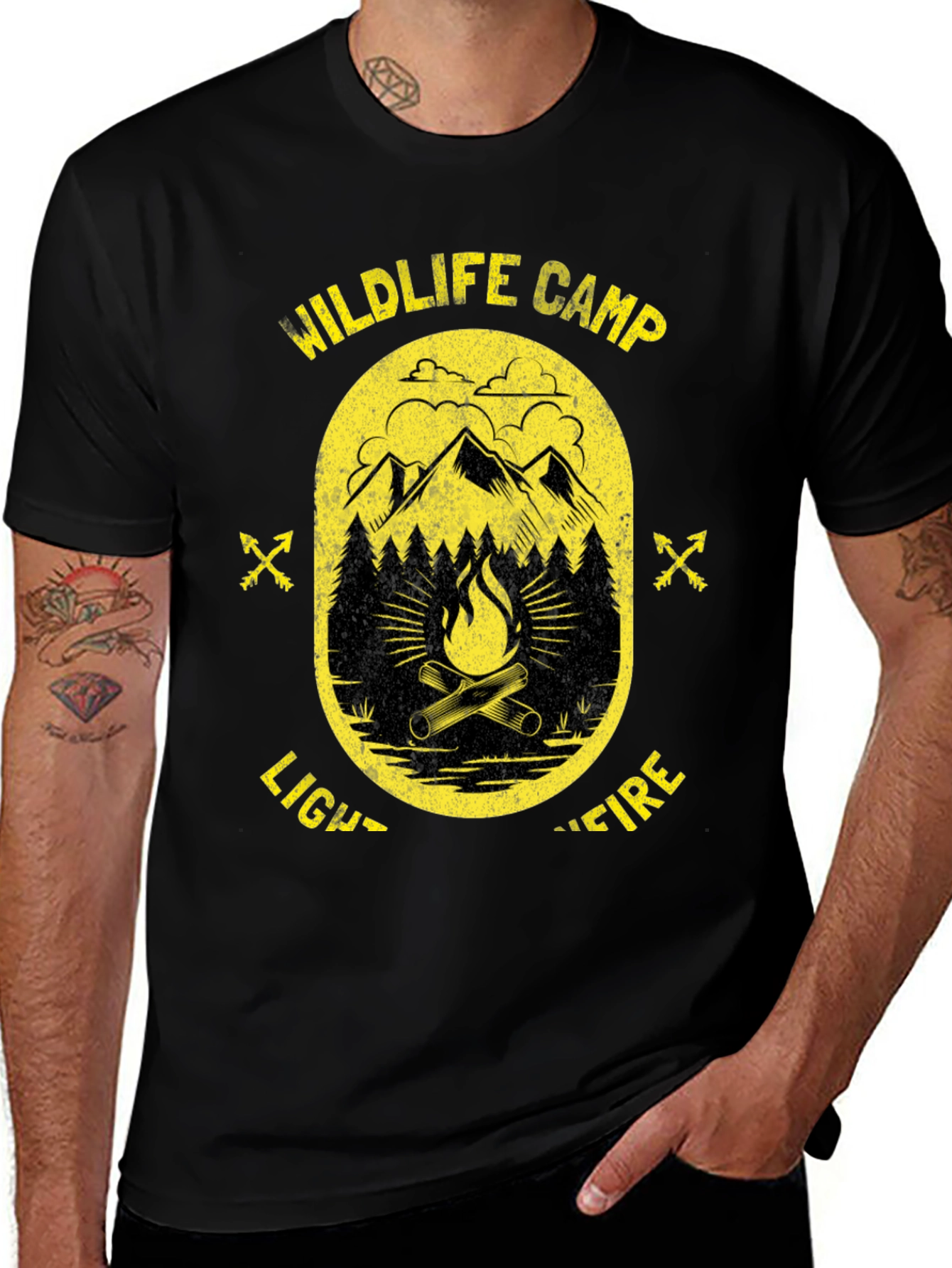 Wildlife Campfire Graphic Tee