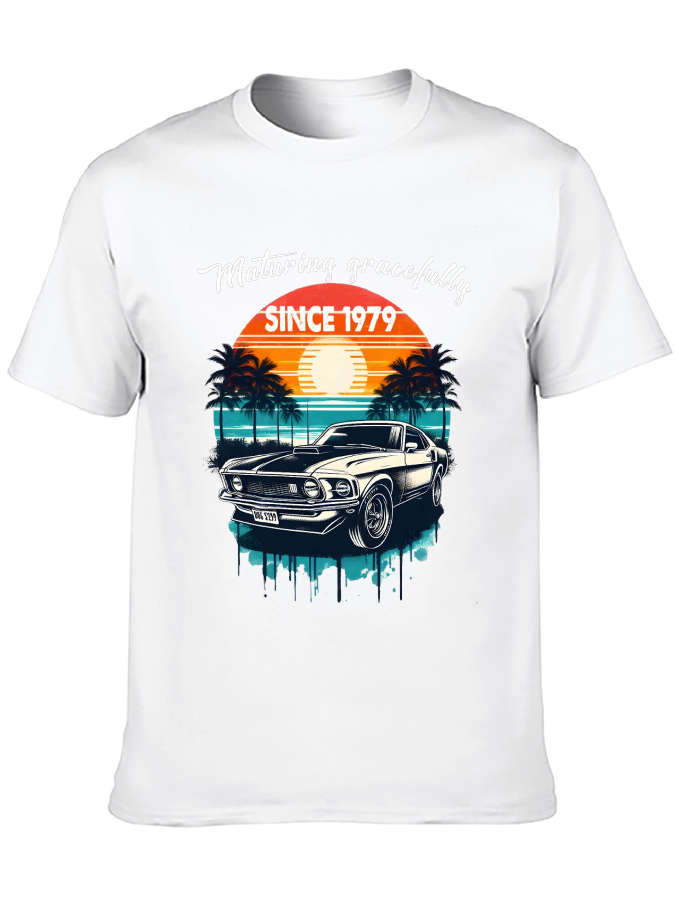 Maturing Gracefully Since 1979 Black T-Shirt