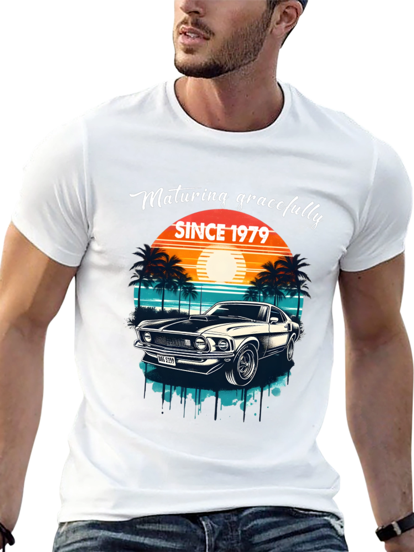 Maturing Gracefully Since 1979 Black T-Shirt
