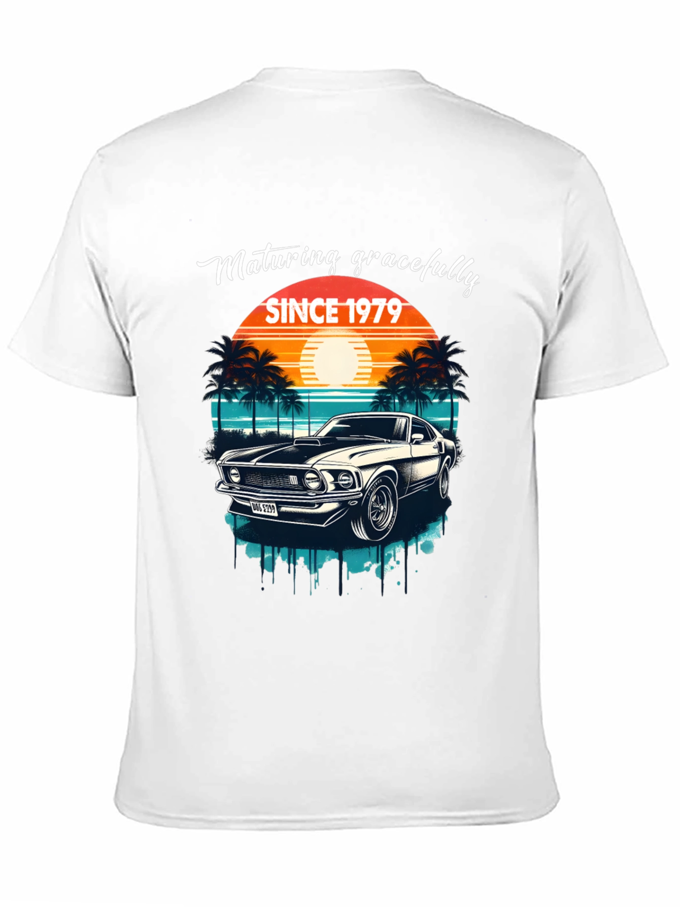 Maturing Gracefully Since 1979 Black T-Shirt