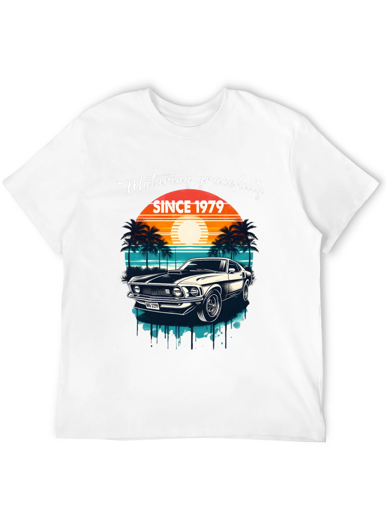 Maturing Gracefully Since 1979 Black T-Shirt