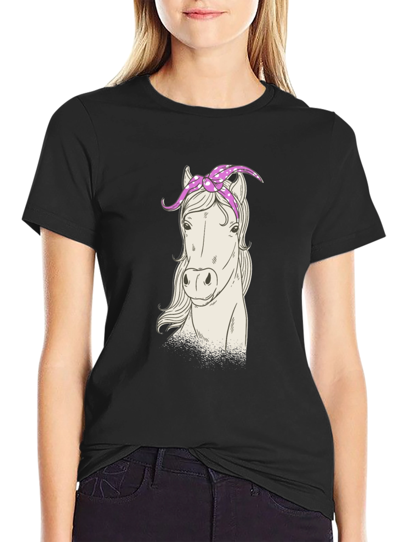 Horse with Bandana Graphic Tee