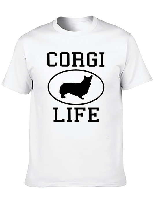 Corgi Life Black Graphic Tee