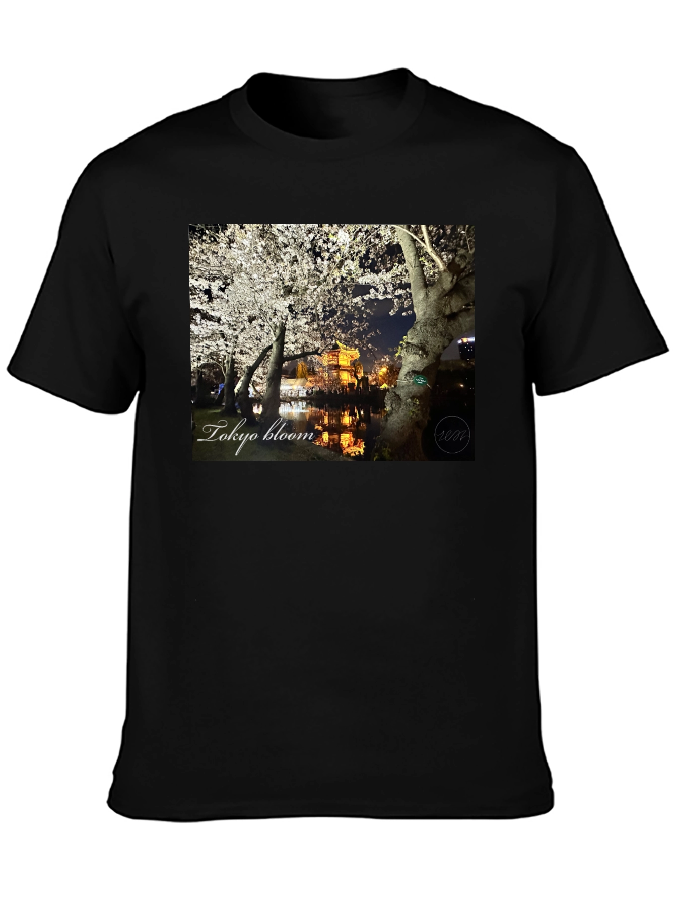 Tokyo Bloom Black T-Shirt
