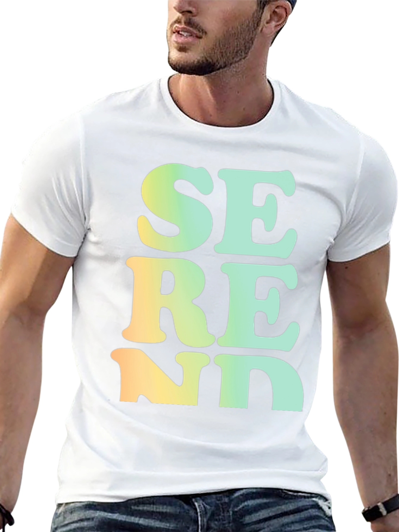 Serene Gradient T-Shirt - Black