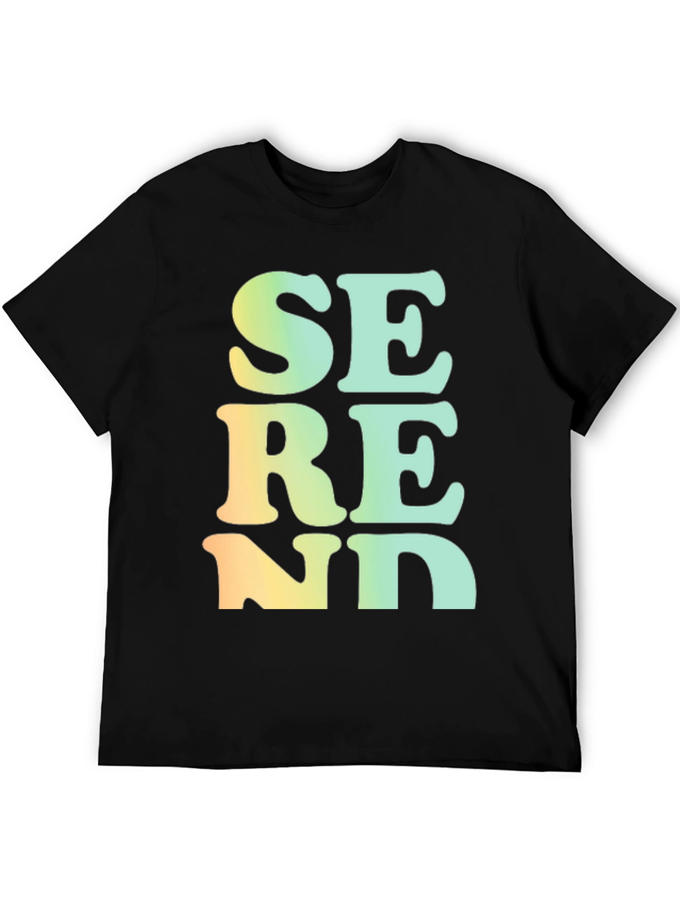Serene Gradient T-Shirt - Black