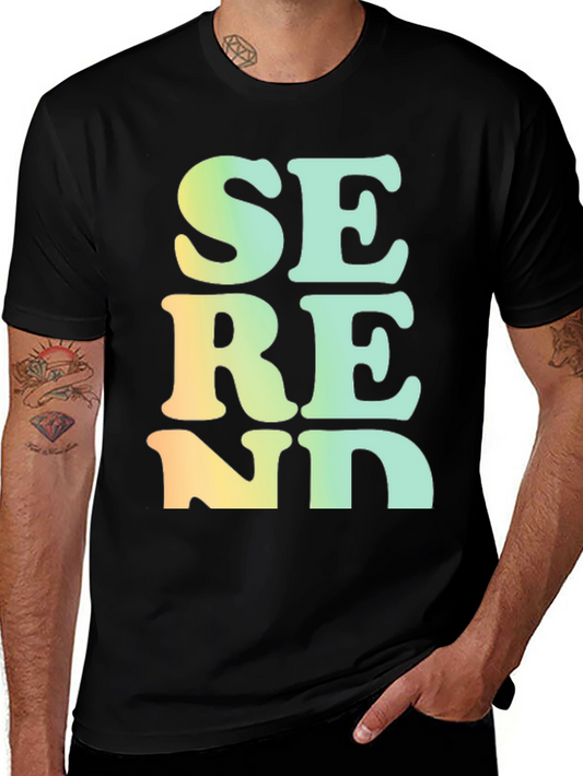 Serene Gradient T-Shirt - Black