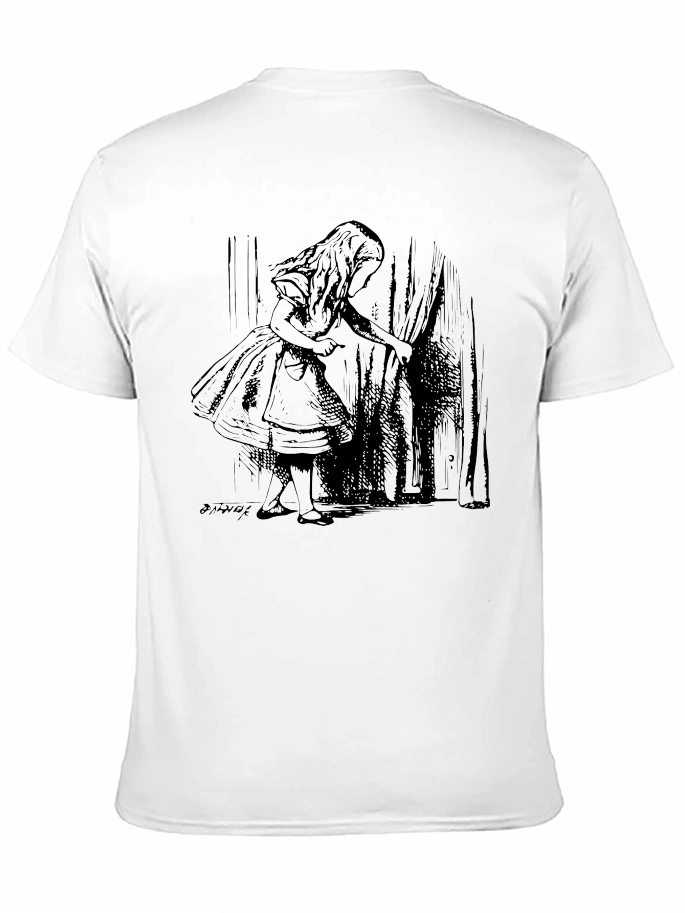 Alice in Wonderland Graphic Tee - Black