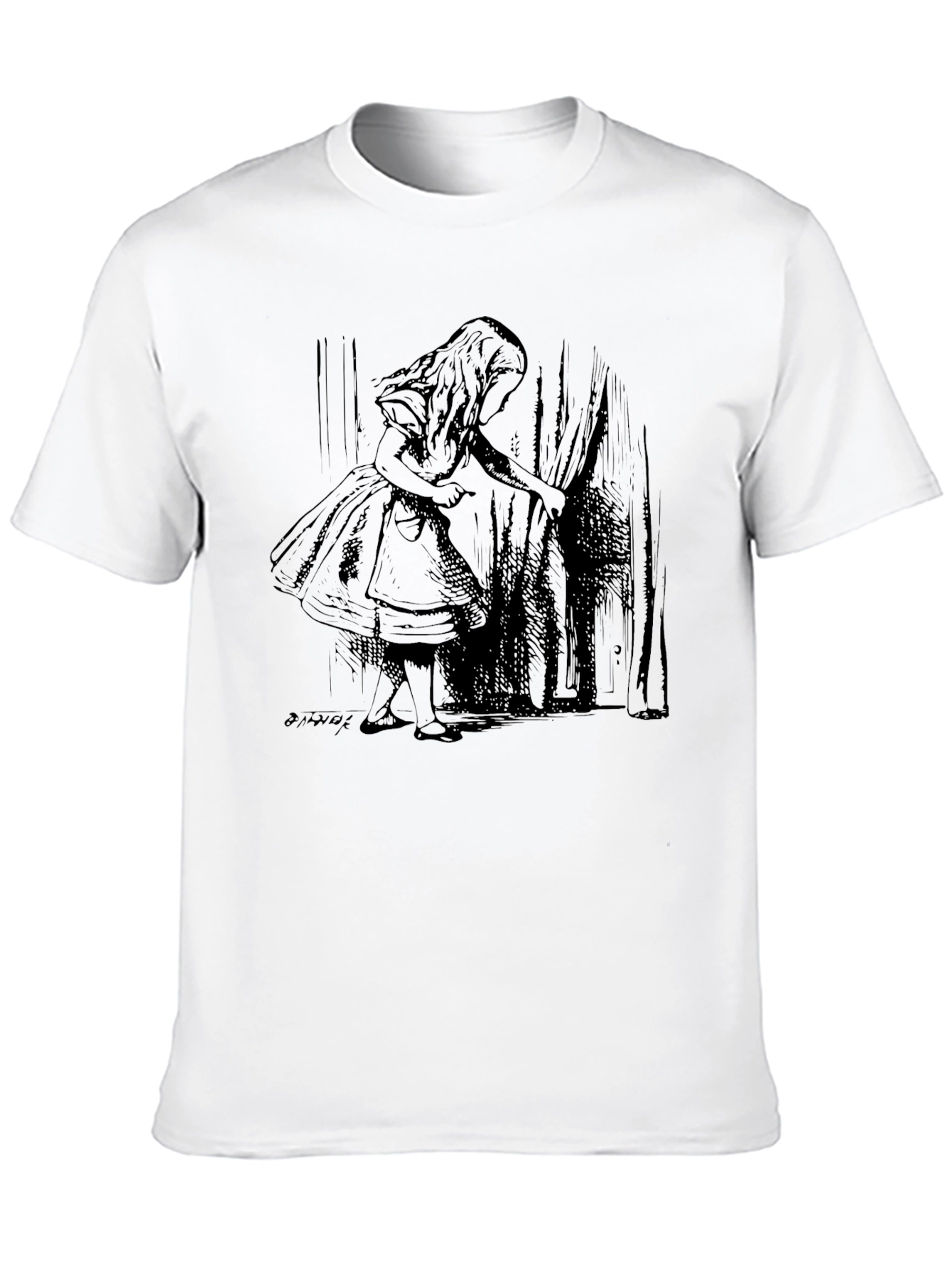 Alice in Wonderland Graphic Tee - Black