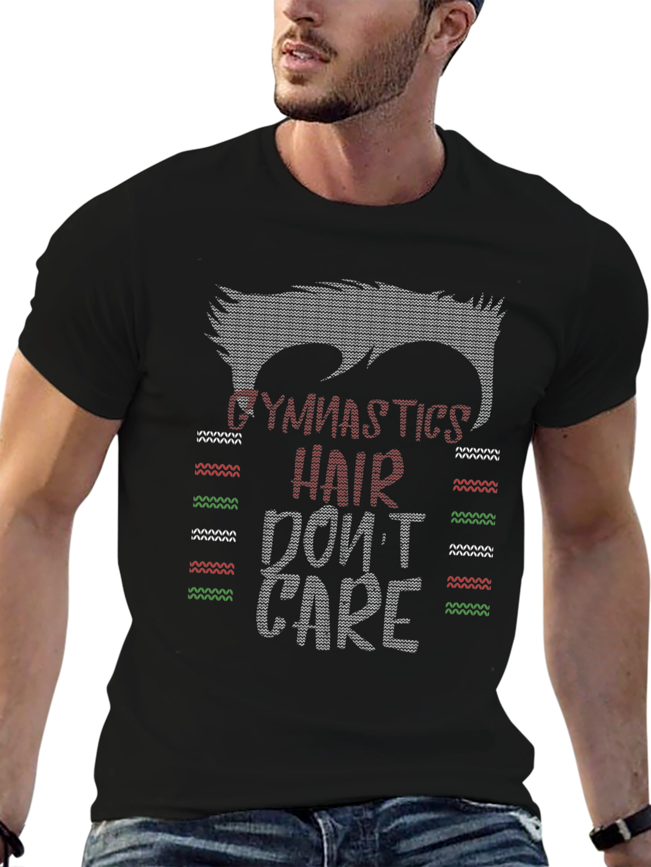 Gymnastics Hair Dont Care Graphic T-Shirt