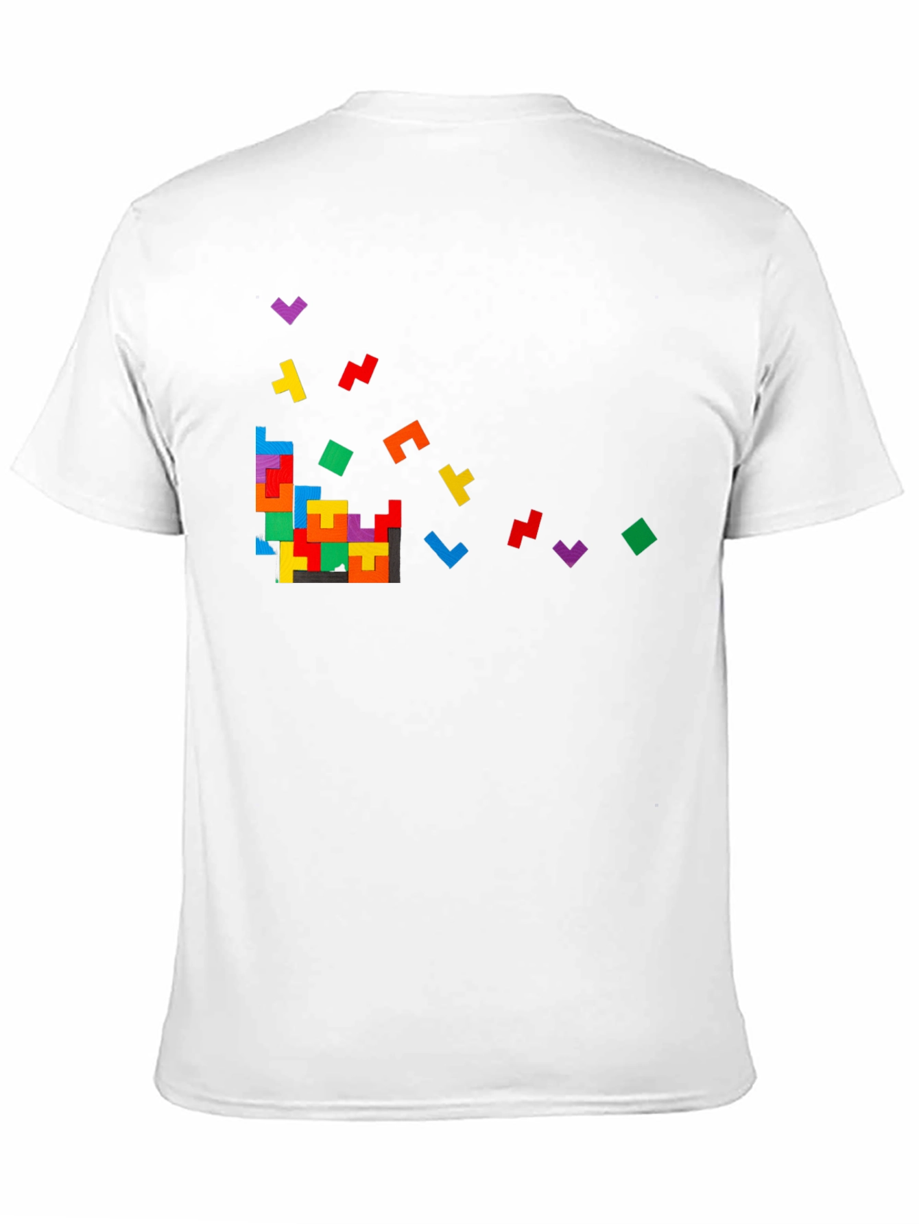 Tetris Inspired Black T-Shirt