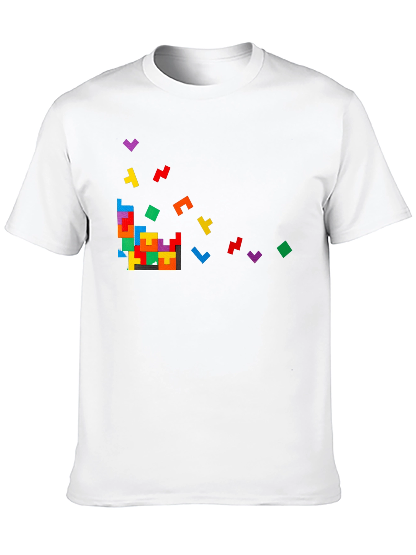 Tetris Inspired Black T-Shirt