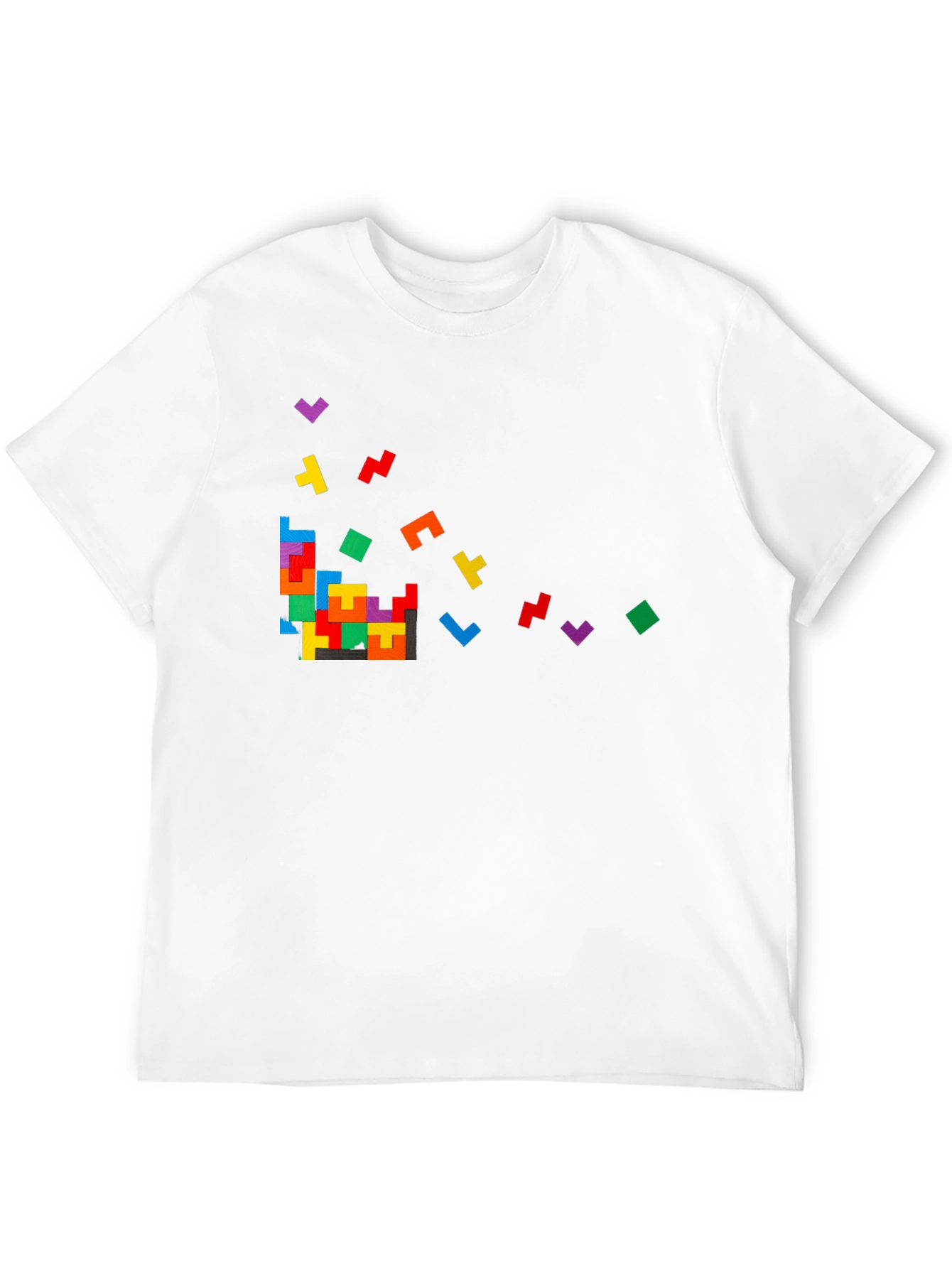 Tetris Inspired Black T-Shirt