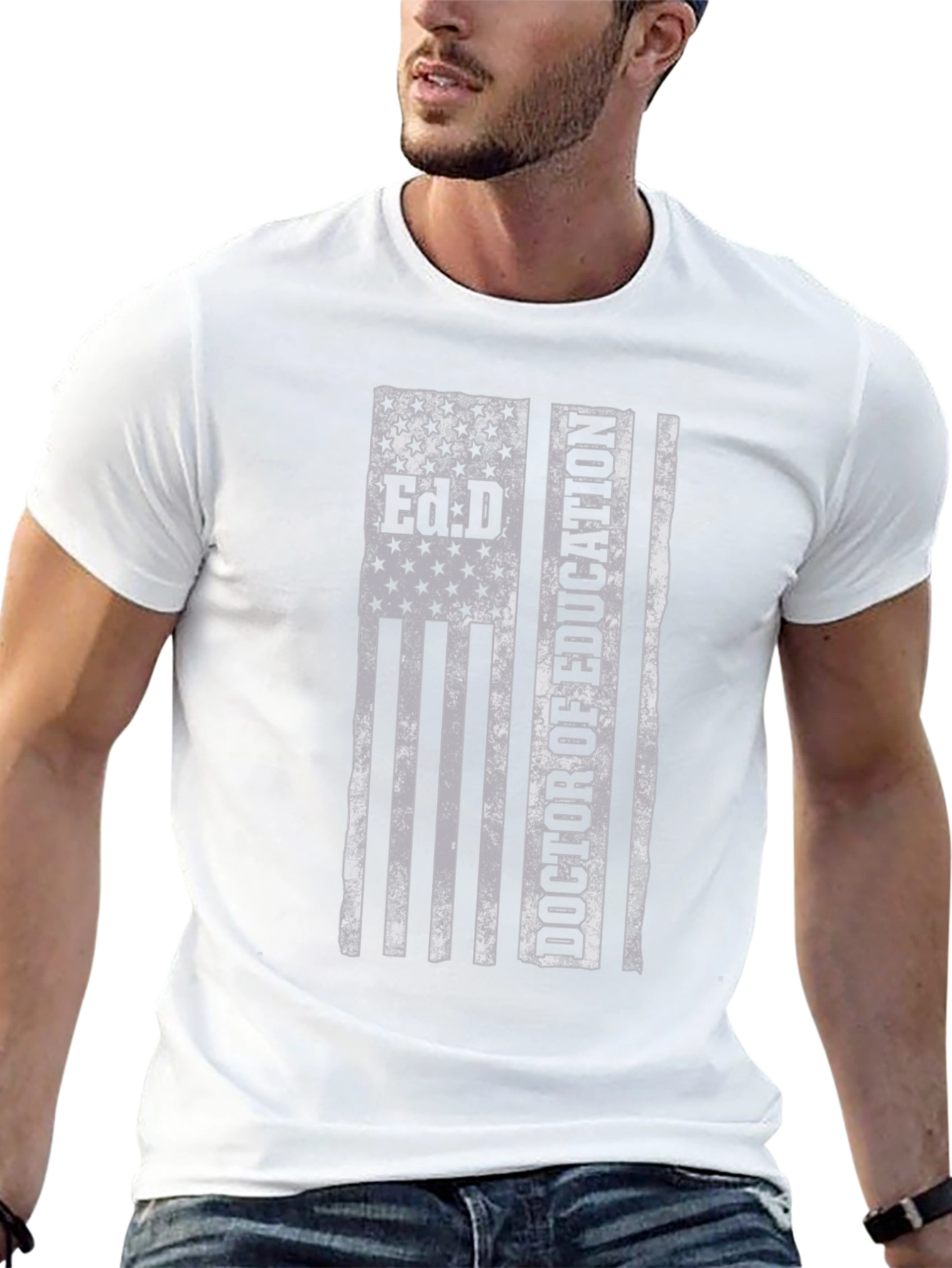 Ed.D. Doctor of Education American Flag T-Shirt
