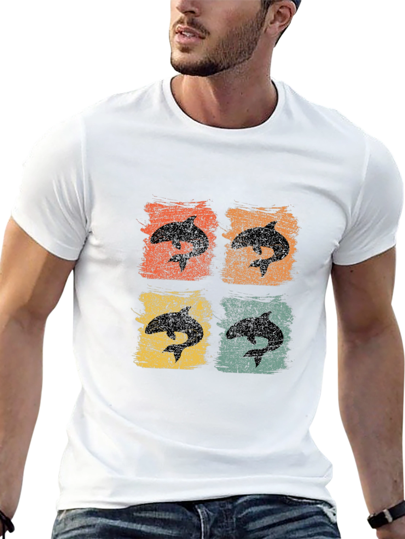 Retro Orca Whale T-Shirt