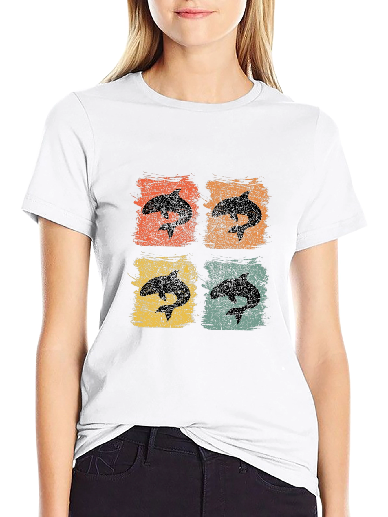 Retro Orca Whale T-Shirt