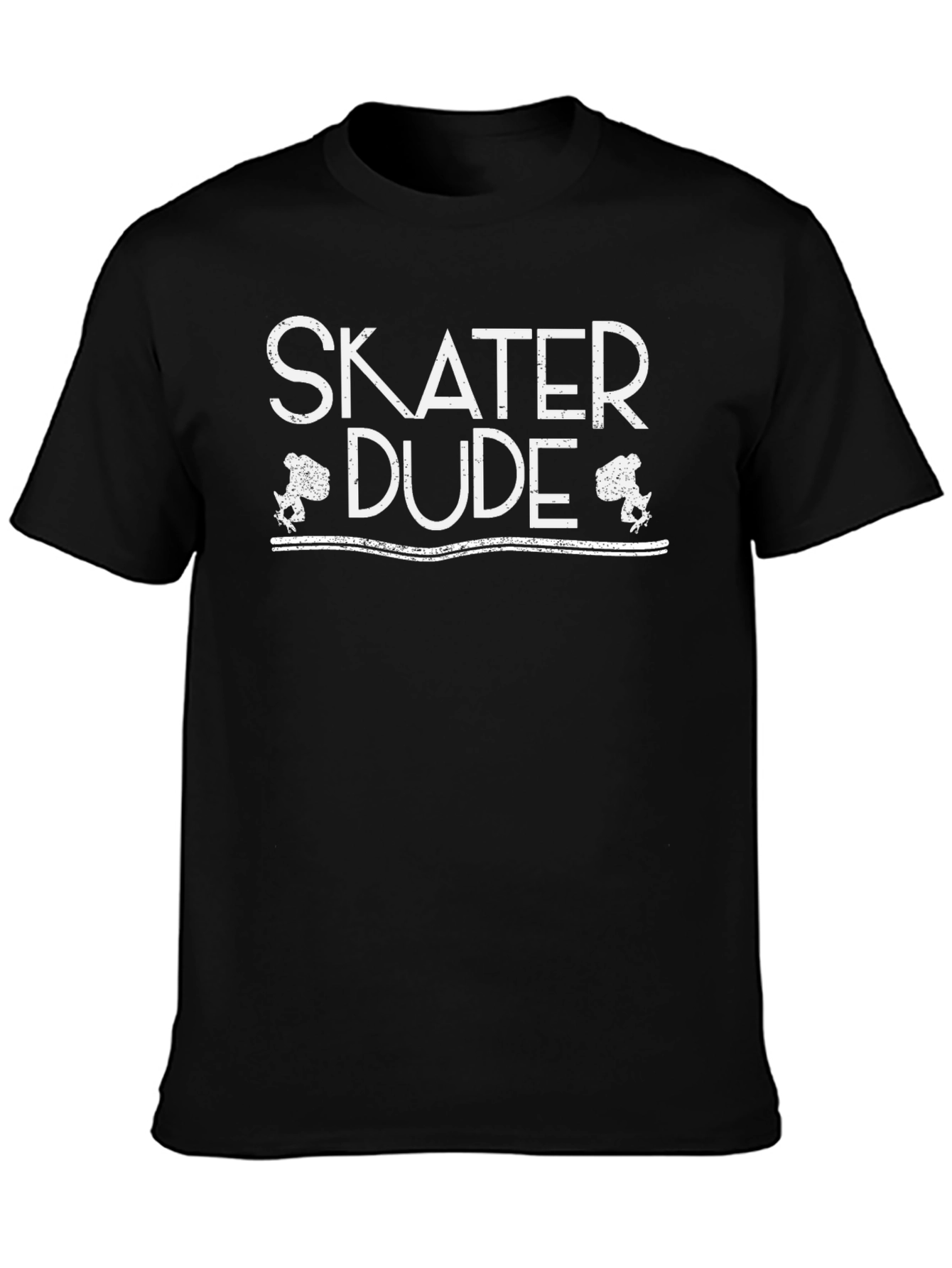 Skater Dude Graphic Tee - Cool Black T-Shirt