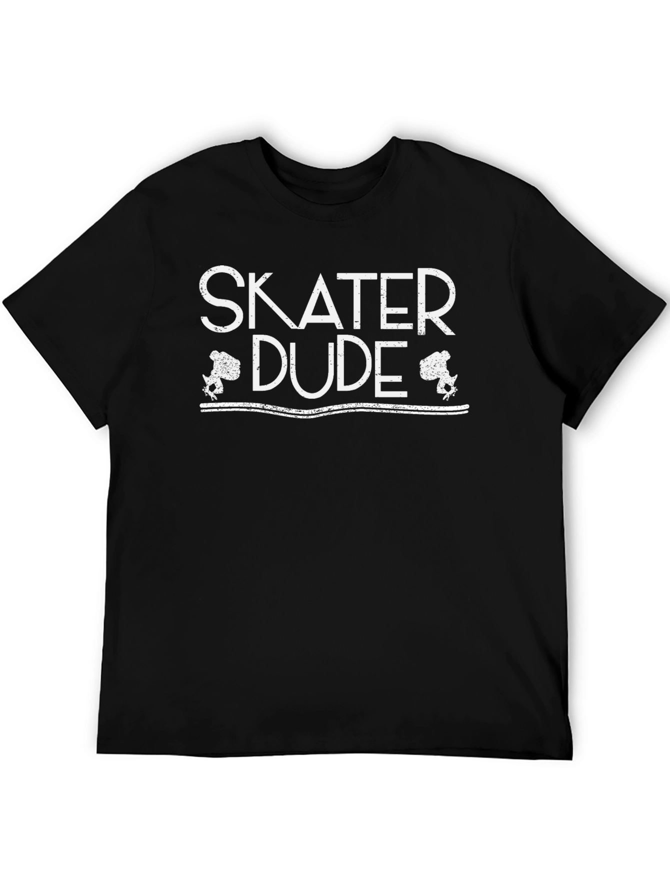 Skater Dude Graphic Tee - Cool Black T-Shirt