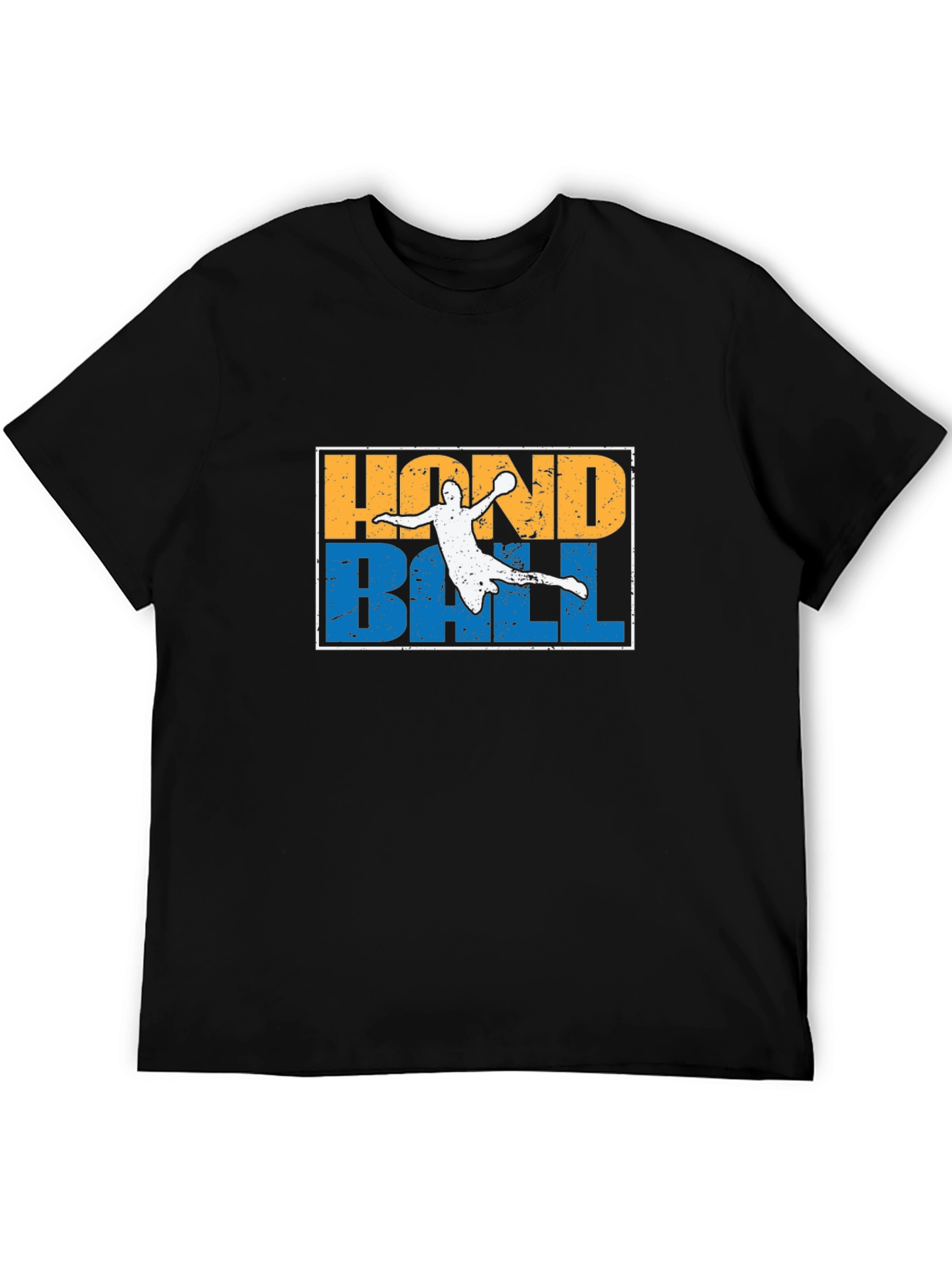 Handball Graphic T-Shirt | Player Silhouette Design