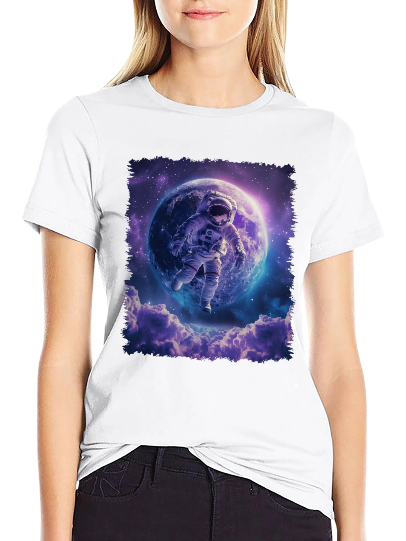 Astronaut in Space Graphic T-Shirt