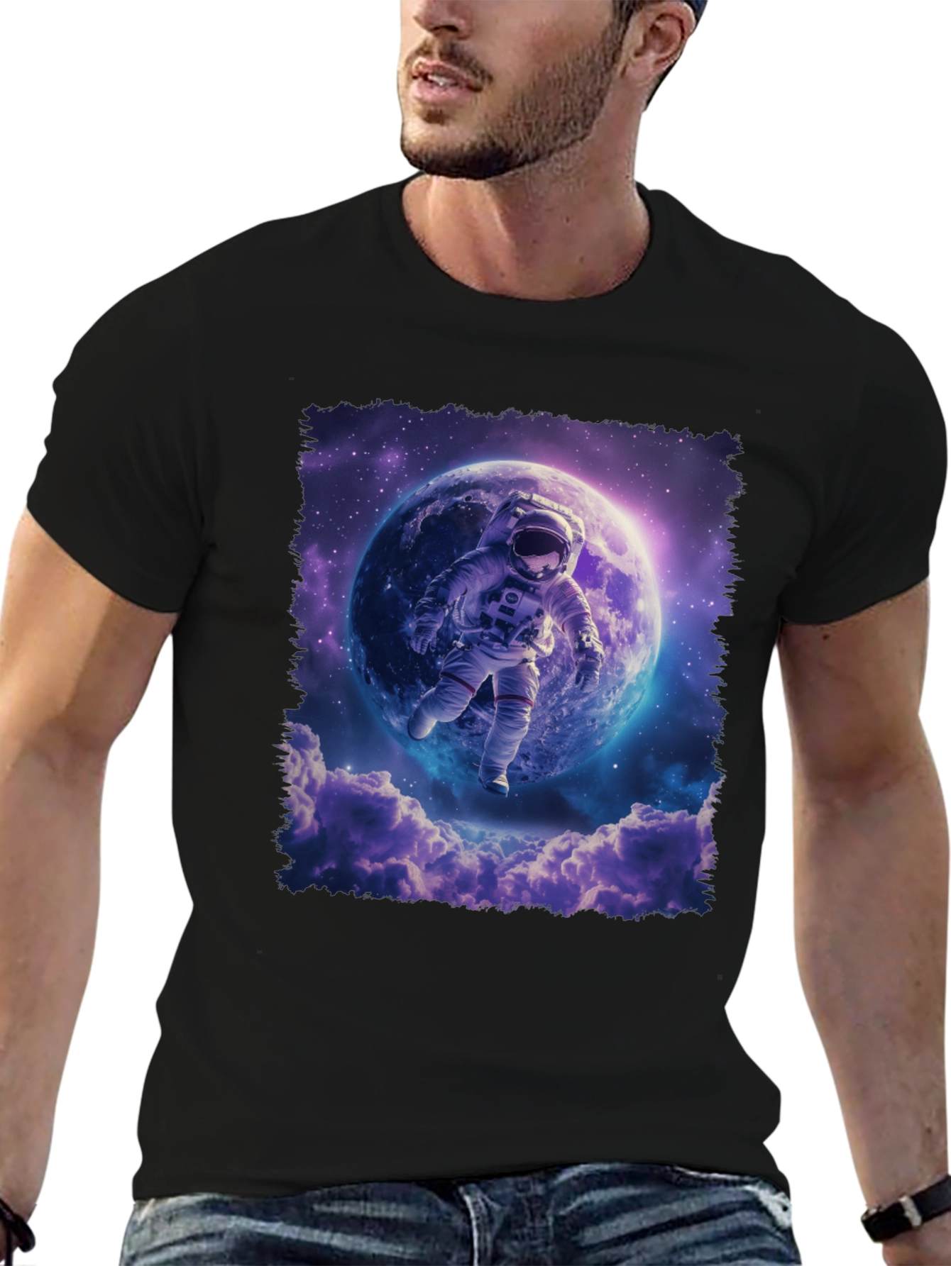 Astronaut in Space Graphic T-Shirt