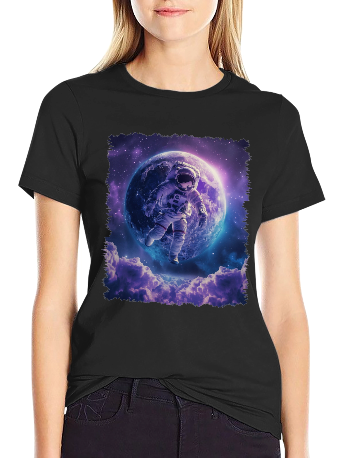 Astronaut in Space Graphic T-Shirt