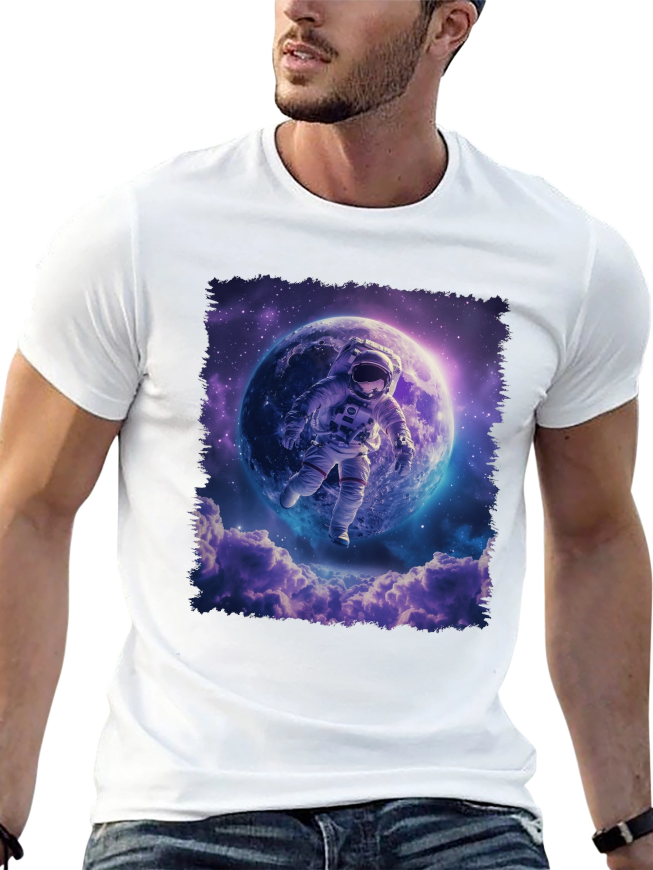 Astronaut in Space Graphic T-Shirt