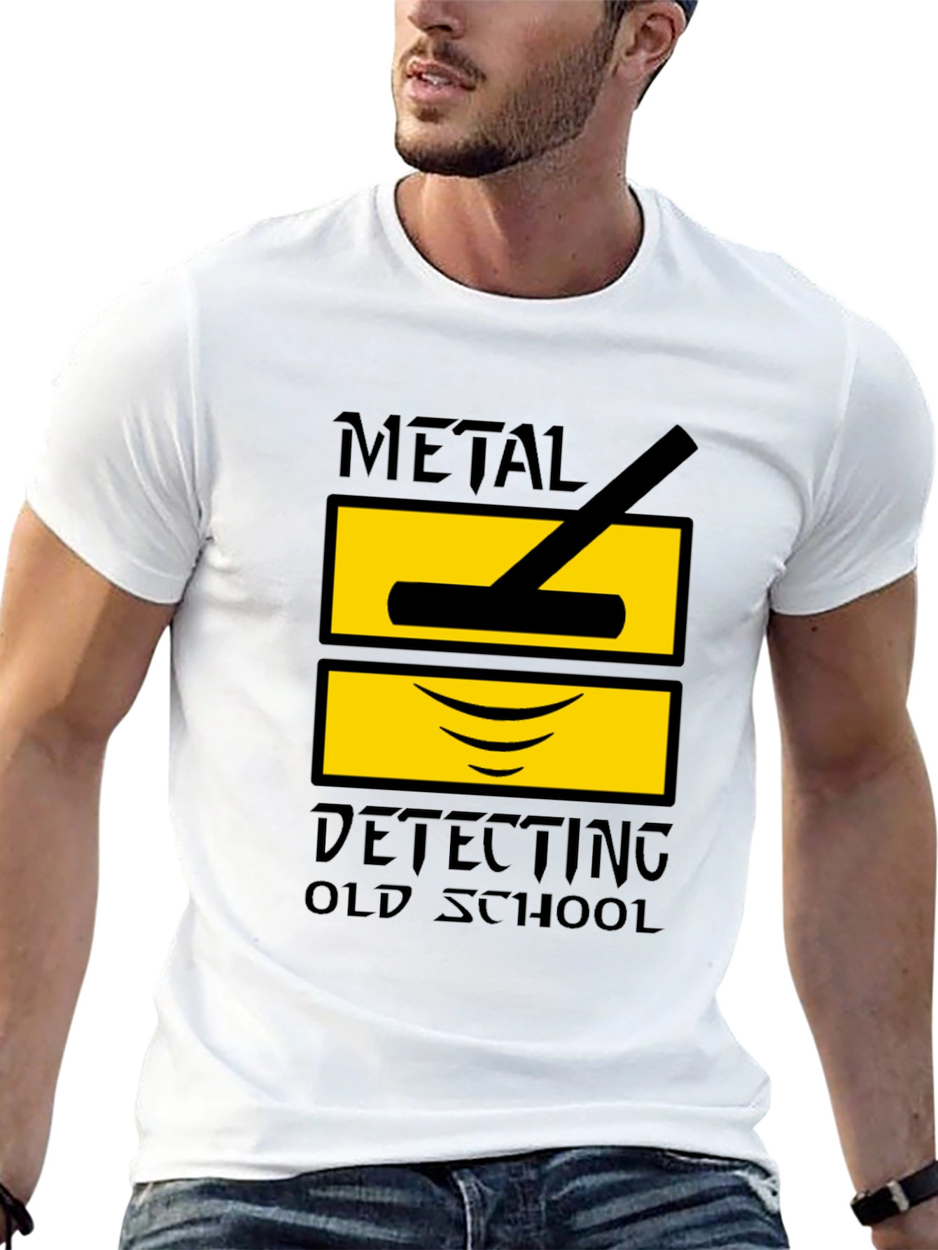 Metal Detecting Old School Graphic T-Shirt