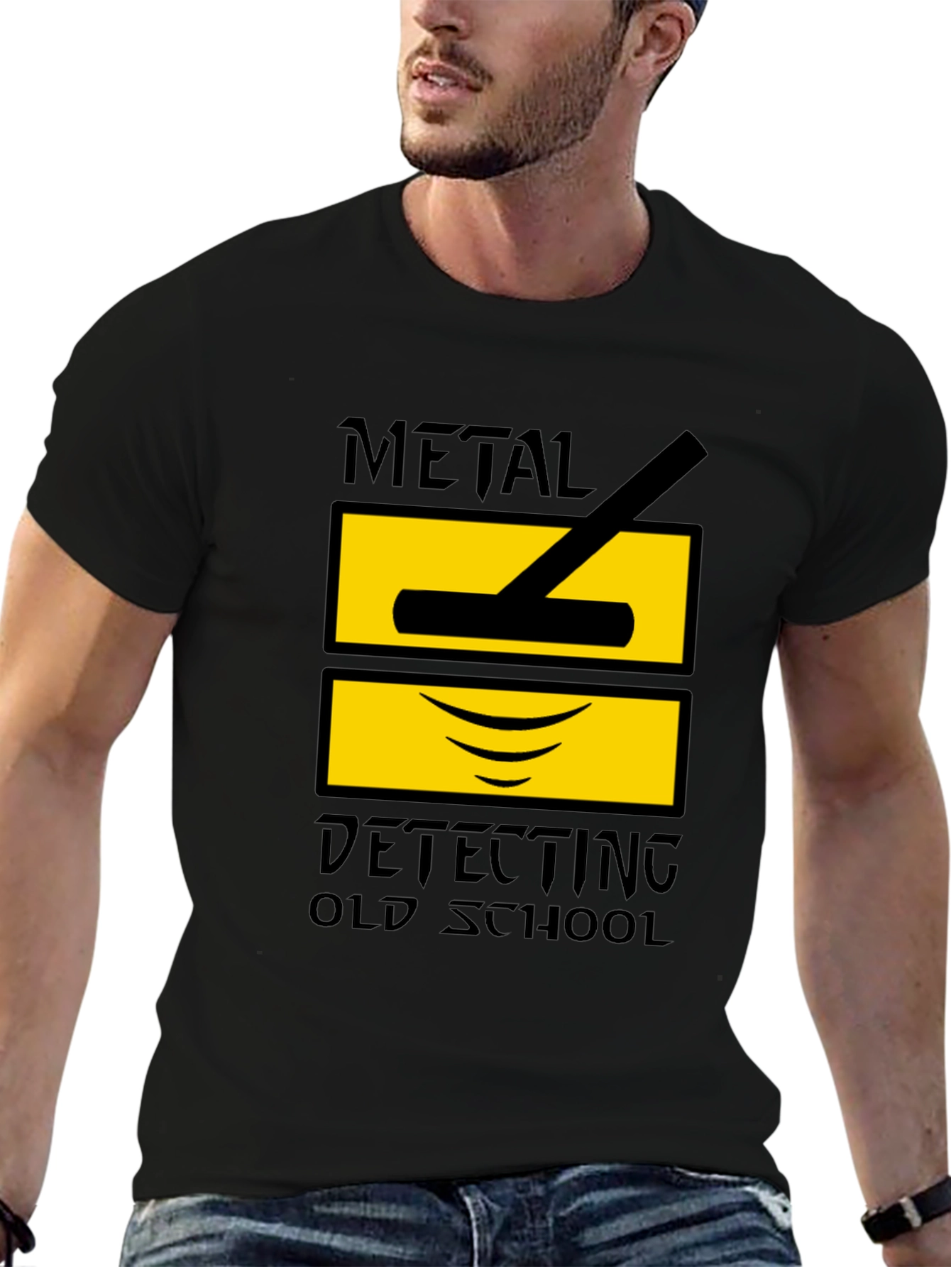 Metal Detecting Old School Graphic T-Shirt