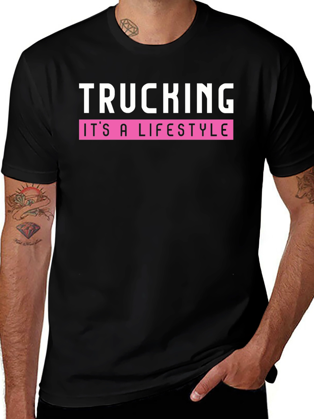 Trucking Lifestyle T-Shirt - Black