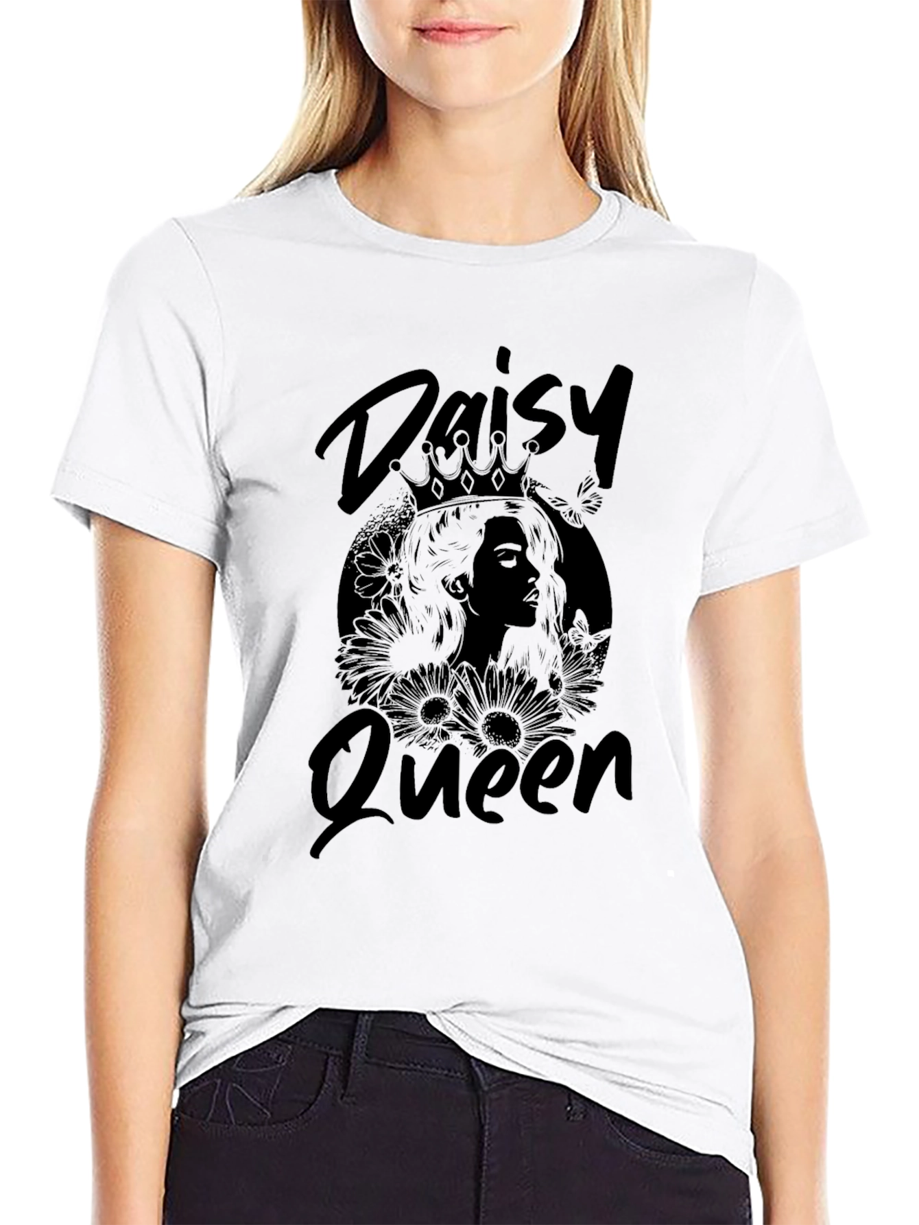 Daisy Queen Black T-Shirt