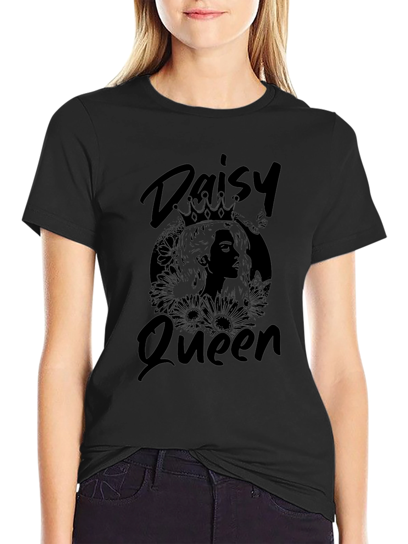 Daisy Queen Black T-Shirt