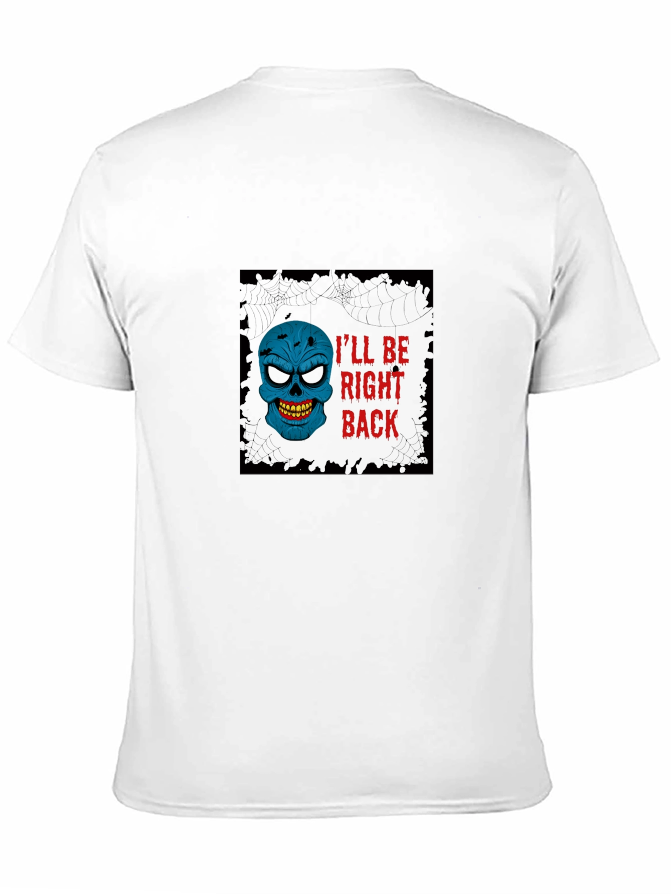 Ill Be Right Back Skull Graphic T-Shirt