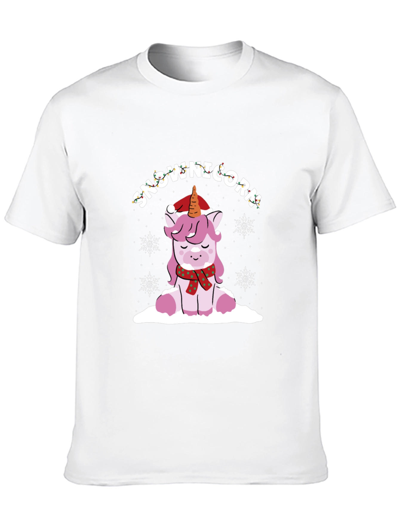 SnowUnicorn Holiday Graphic Tee